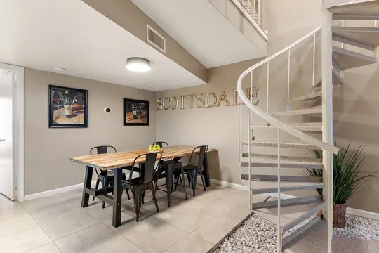 Old Town Lofts, Unit 1 — living and dining space
