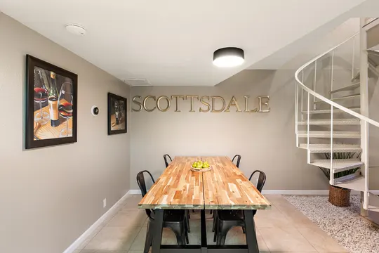Old Town Lofts, Unit 1 — living and dining space