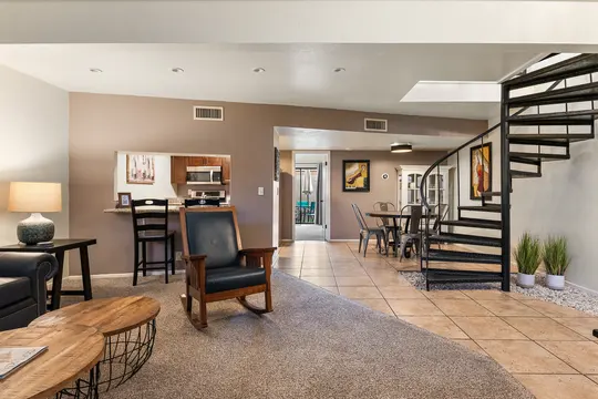 Old Town Lofts, Unit 3 — living and dining space