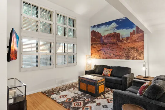 Old Town Lofts, Unit 2 — living and dining space